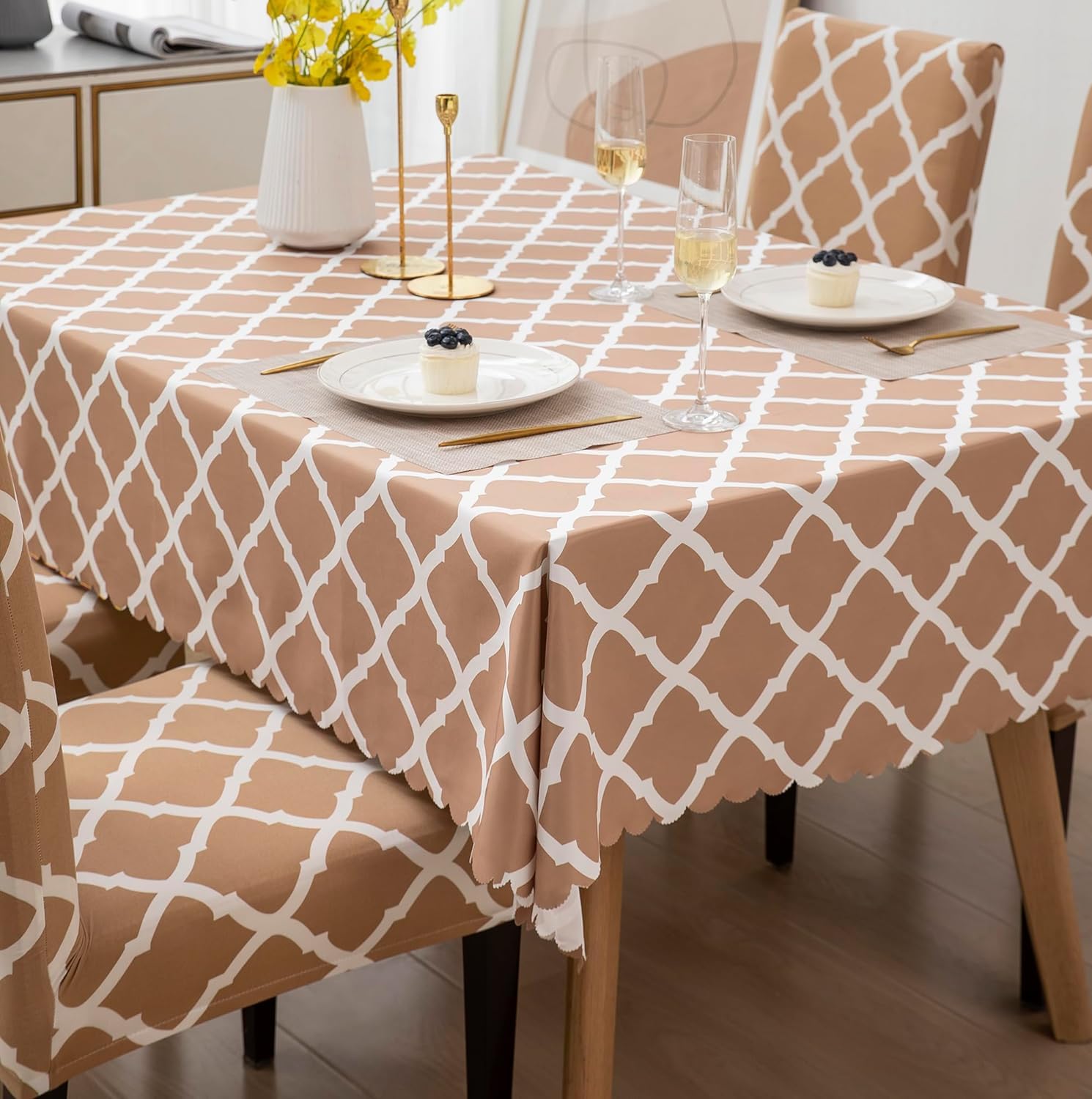 Cream Diamond Covers – Dustproof, Stain-Free, Water Resistant & Washable