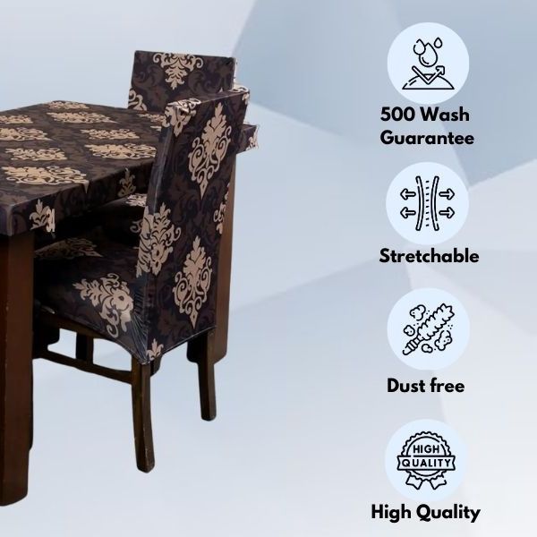 Black & Beige Ethnic Covers – Dustproof, Stain-Free, Water Resistant & Washable