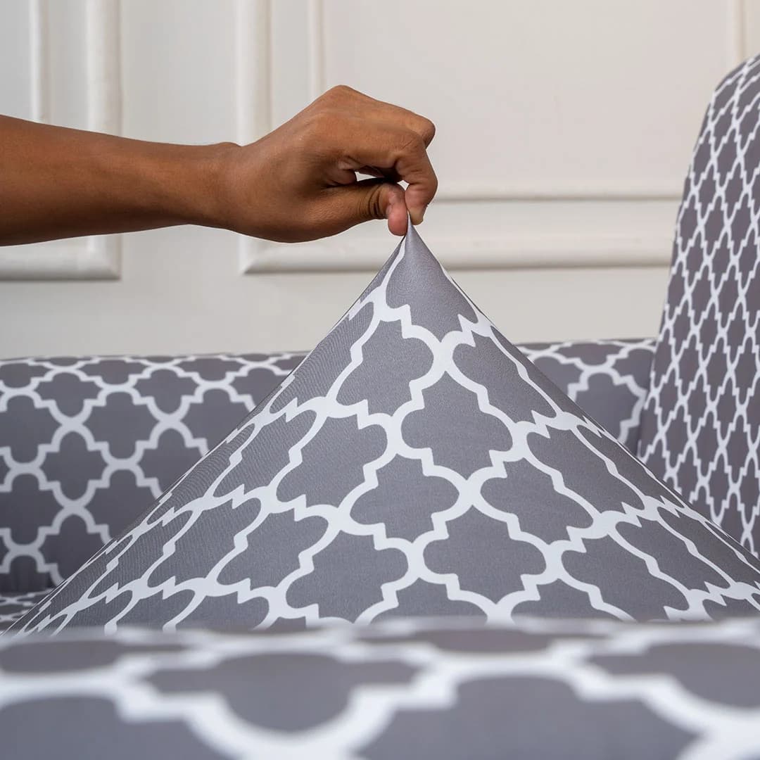 Grey Diamond - Luxury Quality Strechable & Dust-proof Sofa Cover