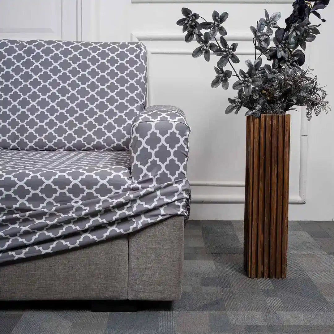 Grey Diamond - Luxury Quality Strechable & Dust-proof Sofa Cover