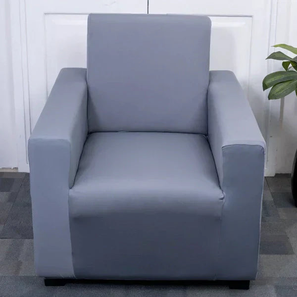 Grey Solid - Luxury Quality Strechable & Dust-proof Sofa Cover