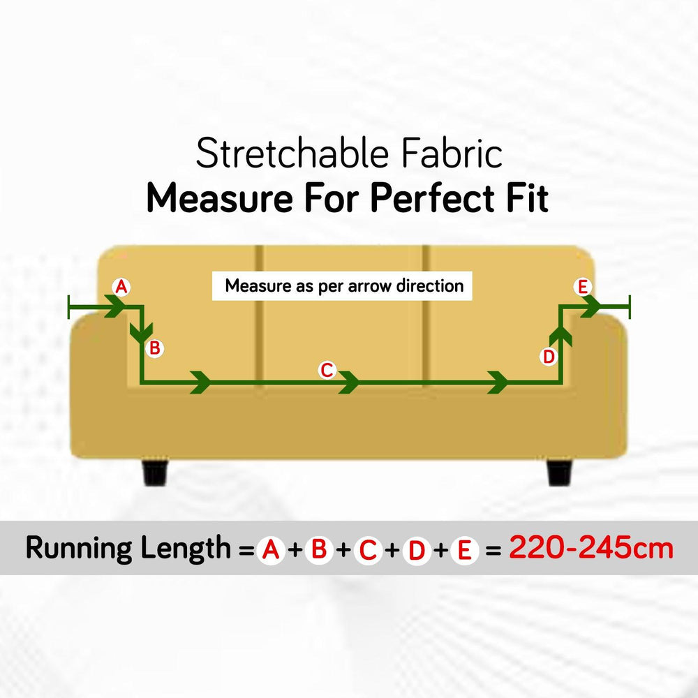 Flowerful Blue - Luxury Quality Strechable & Dust-proof Sofa Cover