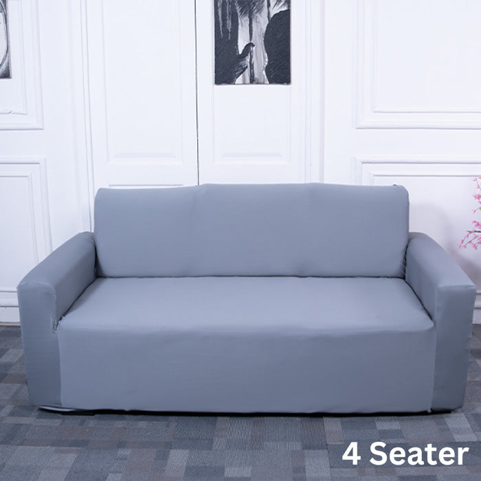 Grey Solid - Luxury Quality Strechable & Dust-proof Sofa Cover