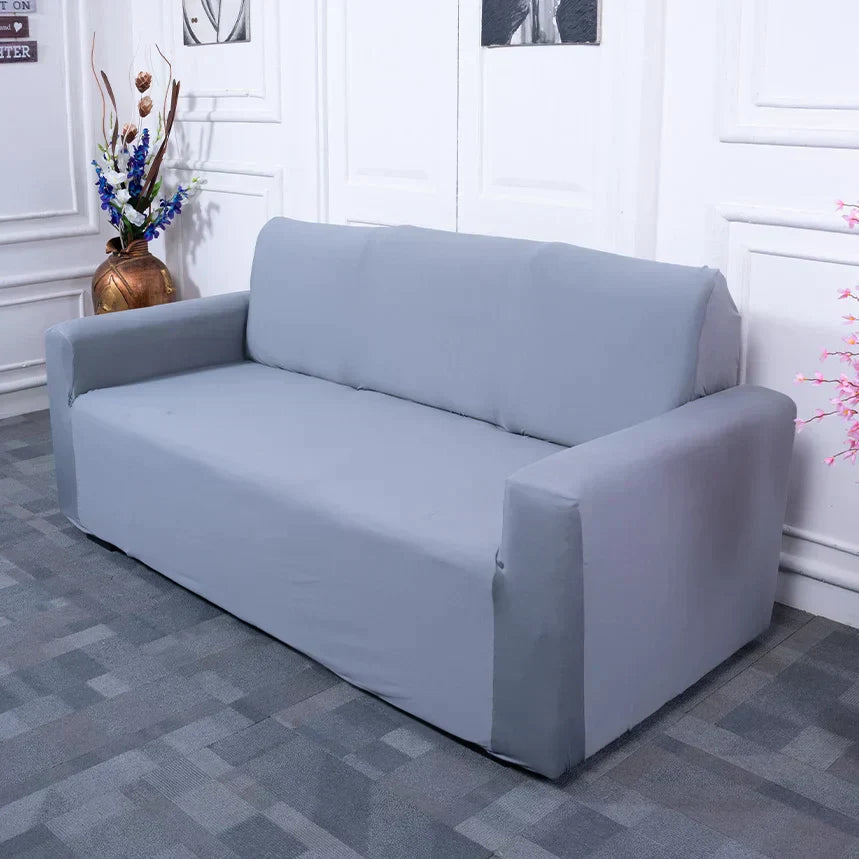 Grey Solid - Luxury Quality Strechable & Dust-proof Sofa Cover