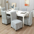 Bubble White  Dining Chair Cover - Micro Fibre Collection