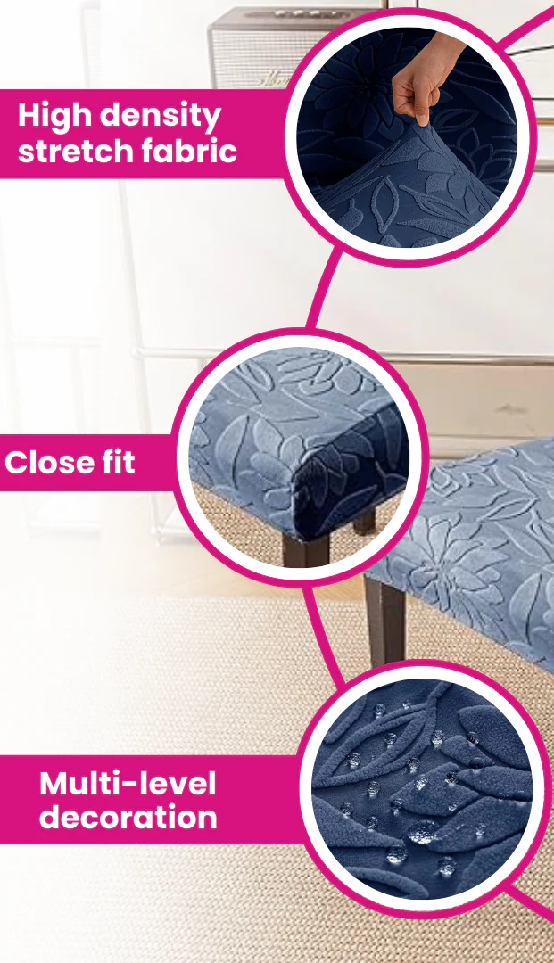 Majestic Jacquard Pastol Green Elastic Chair Cover – Stretchable, Dustproof, Machine Washable