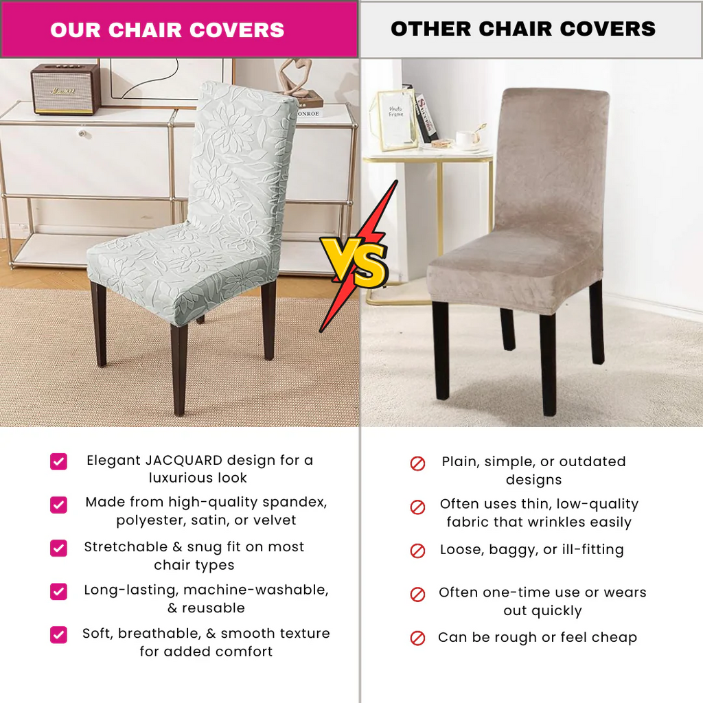 Majestic Jacquard Pastol Green Elastic Chair Cover – Stretchable, Dustproof, Machine Washable