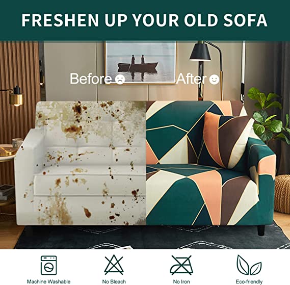 Flowerful Blue - Luxury Quality Strechable & Dust-proof Sofa Cover