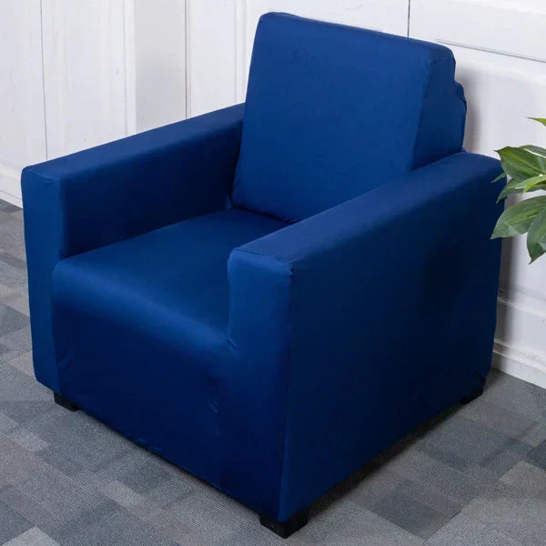 Navy Blue Solid - Luxury Quality Strechable & Dust-proof Sofa Cover