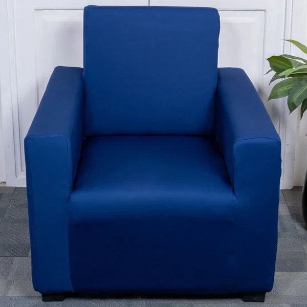 Navy Blue Solid - Luxury Quality Strechable & Dust-proof Sofa Cover