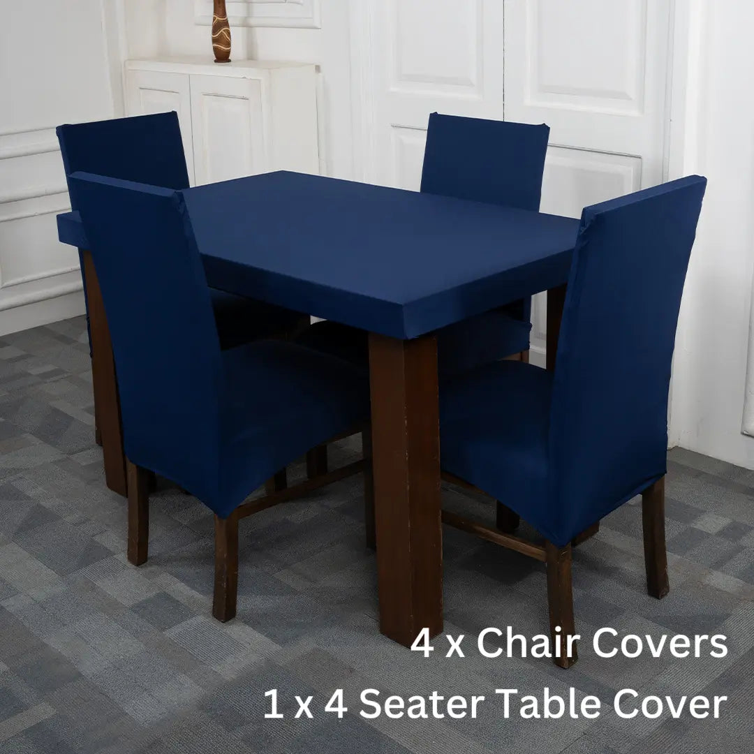 Navy Blue Solid Covers – Dustproof, Stain-Free, Water Resistant & Washable