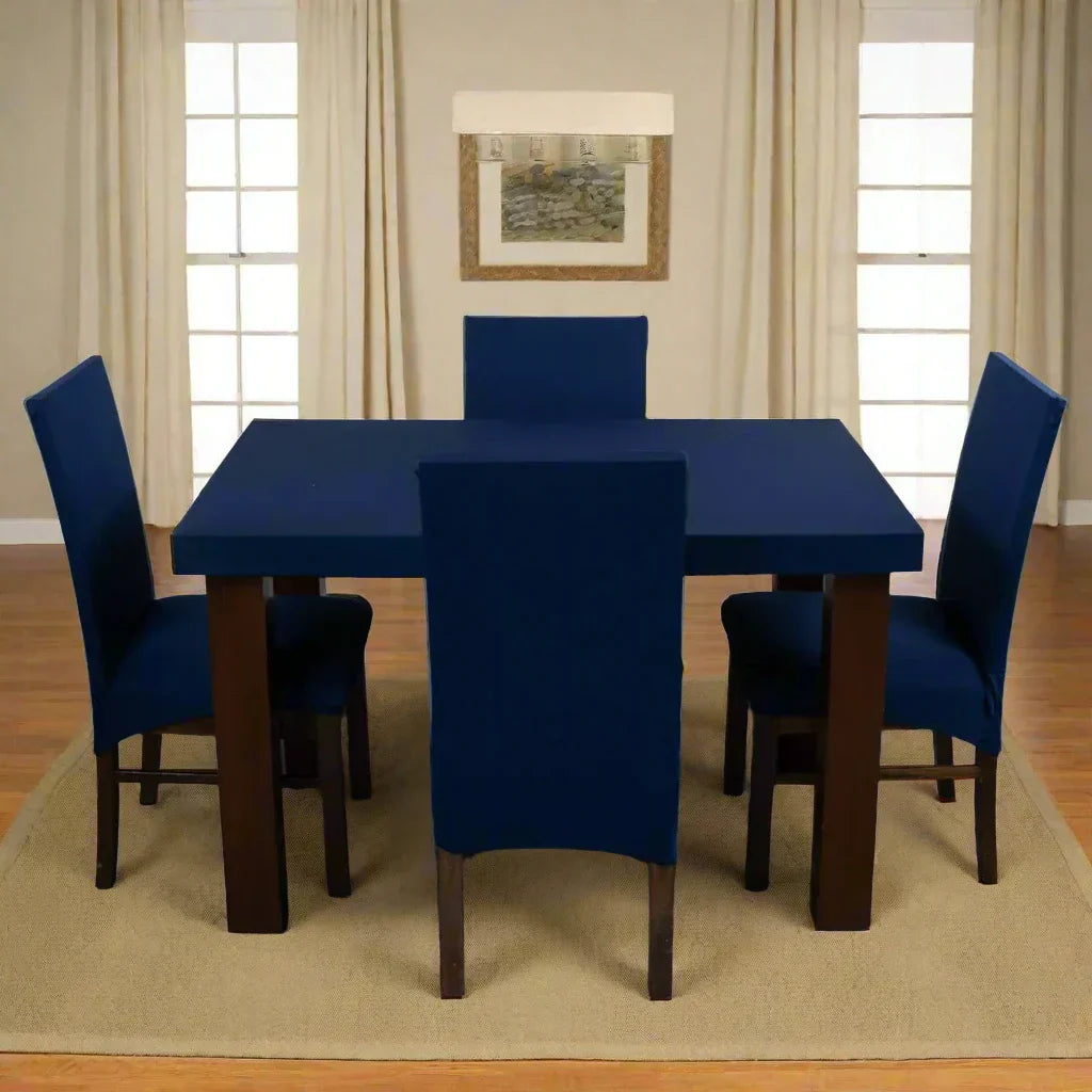 Navy Blue Solid Covers – Dustproof, Stain-Free, Water Resistant & Washable